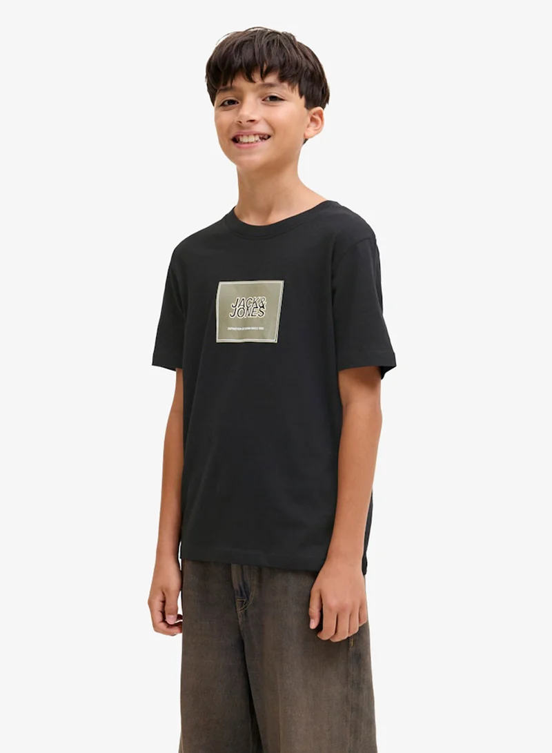 جاك وجونز جونيور تيشيرت أطفال بياقة دائرية