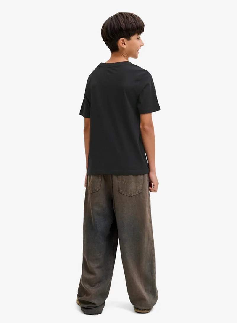 جاك وجونز جونيور تيشيرت أطفال بياقة دائرية