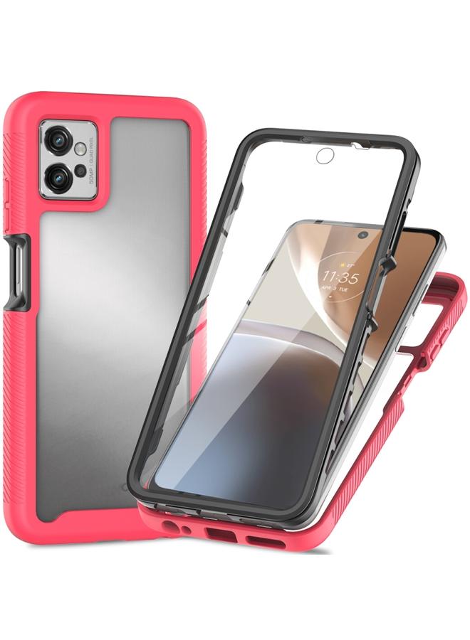 Green Tiger Motorola Moto G32 Starry Sky Full Body Hybrid Shockproof Phone Case Frosted Pink - Image 1