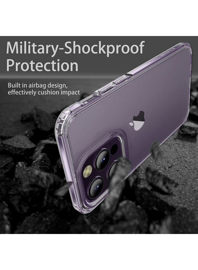 كابيفر جراب KAPAVER المصنوع من البولي كربونات لهاتف iPhone 14 Pro شفاف غير لامع [مضاد لبصمات الأصابع] [مضاد للخدش] غطاء نحيف شفاف غير لامع مقاوم للصدمات مقاس 6.1 بوصة (شفاف غير لامع) - Image 5