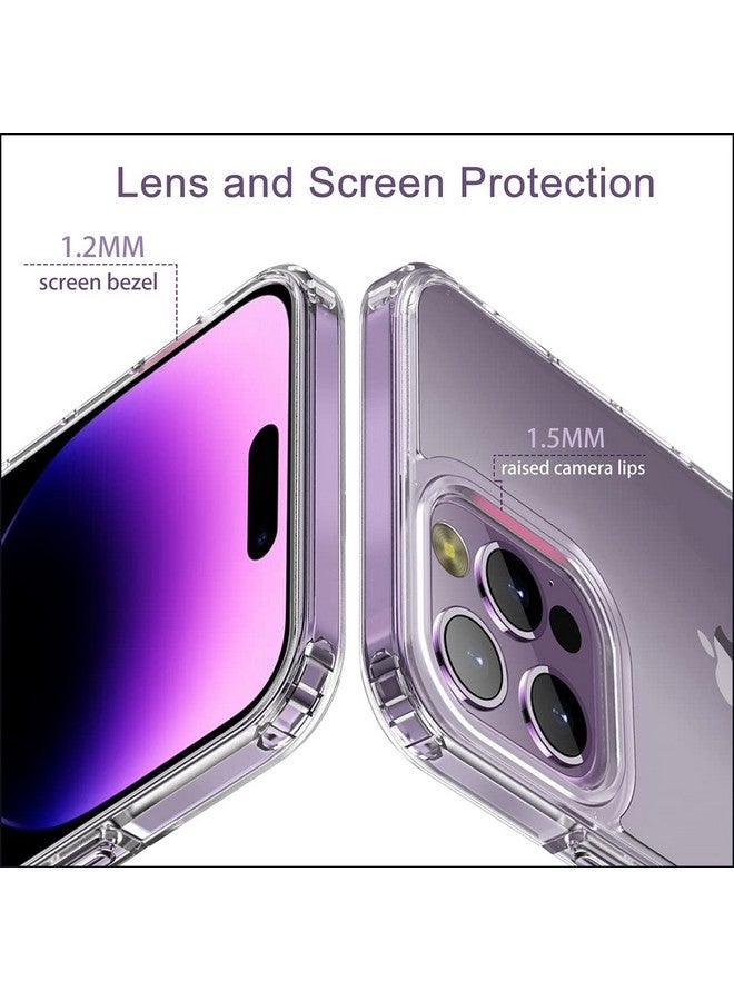 كابيفر جراب KAPAVER المصنوع من البولي كربونات لهاتف iPhone 14 Pro شفاف غير لامع [مضاد لبصمات الأصابع] [مضاد للخدش] غطاء نحيف شفاف غير لامع مقاوم للصدمات مقاس 6.1 بوصة (شفاف غير لامع) - Image 4