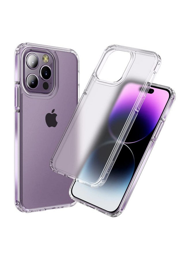 كابيفر جراب KAPAVER المصنوع من البولي كربونات لهاتف iPhone 14 Pro شفاف غير لامع [مضاد لبصمات الأصابع] [مضاد للخدش] غطاء نحيف شفاف غير لامع مقاوم للصدمات مقاس 6.1 بوصة (شفاف غير لامع) - Image 1