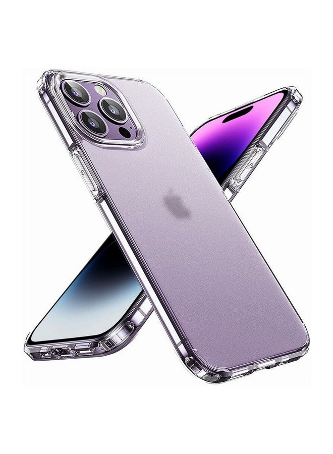 كابيفر جراب KAPAVER المصنوع من البولي كربونات لهاتف iPhone 14 Pro شفاف غير لامع [مضاد لبصمات الأصابع] [مضاد للخدش] غطاء نحيف شفاف غير لامع مقاوم للصدمات مقاس 6.1 بوصة (شفاف غير لامع) - Image 3