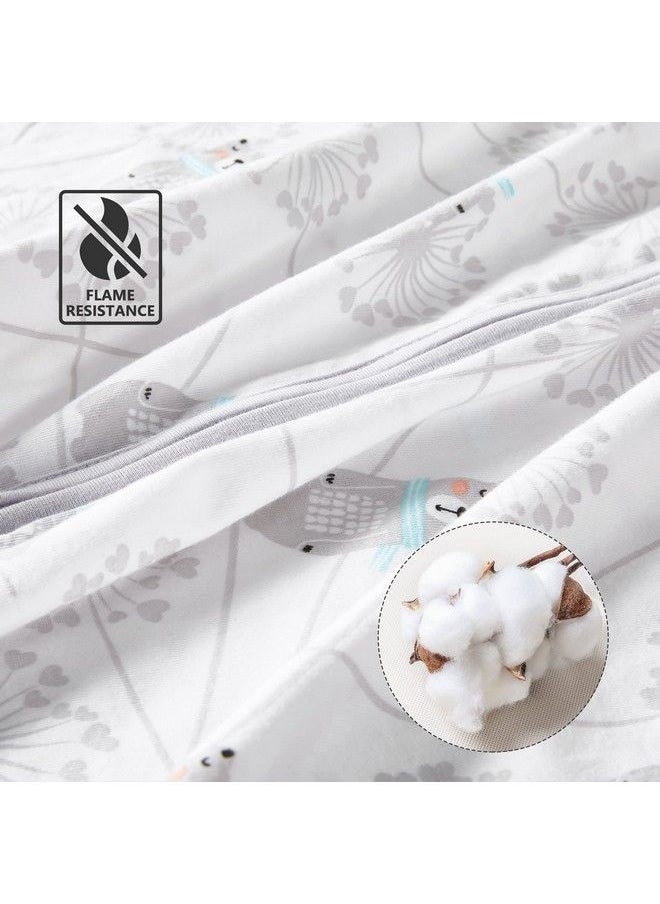 TILLYOU Sleep Sack Cotton Wearable Blanket Baby 2 Pack Set Fits Toddlers Age 12 18 Months Bear & Dandelion  - Image 5