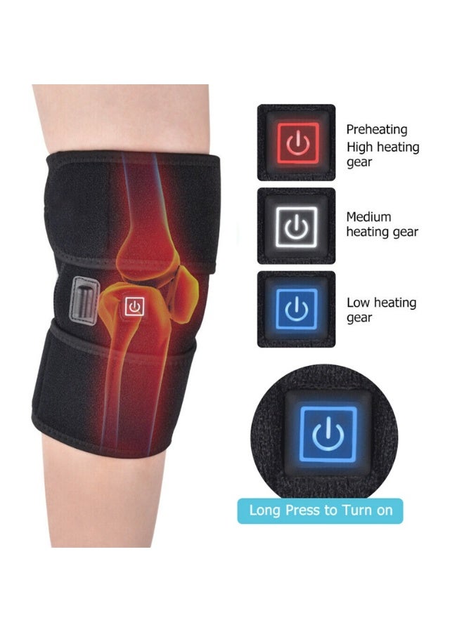 Generic Heated Knee Support, Knee Heating Pad for Arthritis Pain Relief, USB 3-Port Electric Heated Knee Support with Temperature Control, Heat Therapy for Joint Pain, Swelling, Cramps, Rheumatism - Image 3
