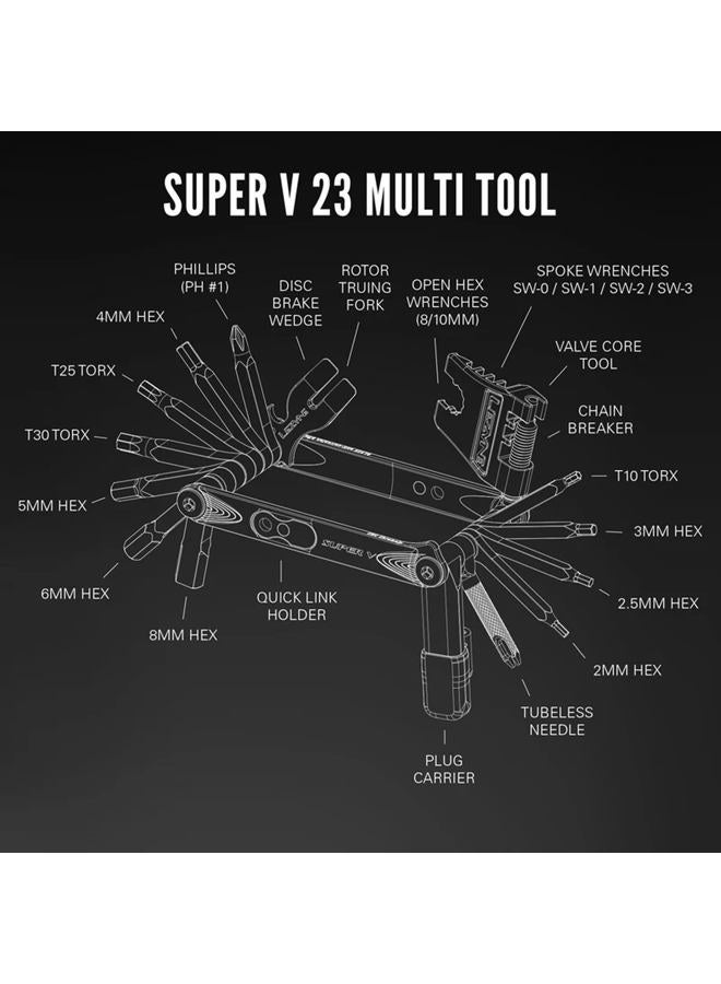 LEZYNE MULTI TOOL SUPER V23 BLACK - Image 5