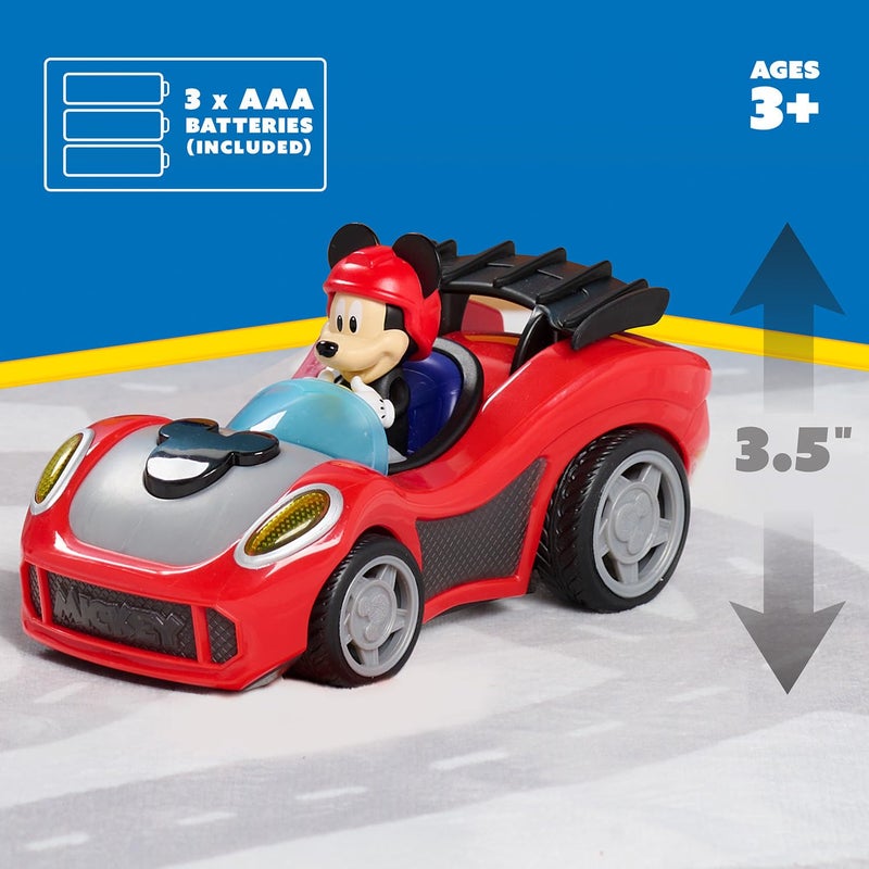 جست بلاس Mickey Mouse Rev 'n Go Mosts مع الأضواء والأصوات Mickey Car's Mickey Mouse Toys Kids Fin - Image 2