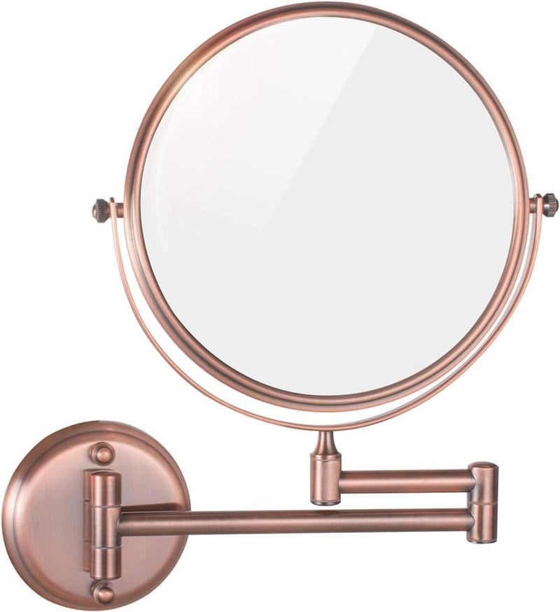 Bathroom Accessory Set SUS304 Stainless Steel Rustproof (360° Folding Bathroom Mirror Cosmetic Rose Gold) - Image 1
