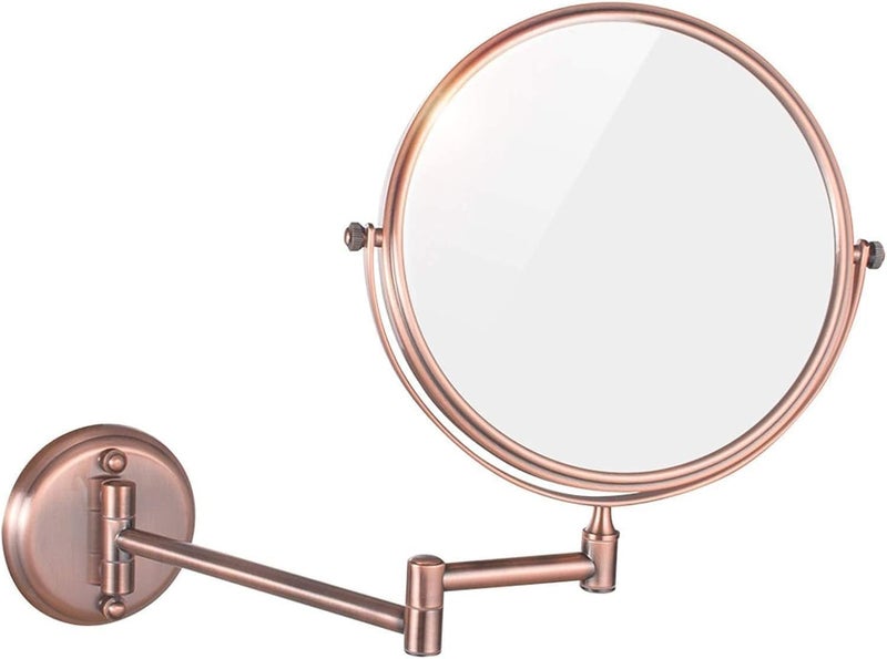 Bathroom Accessory Set SUS304 Stainless Steel Rustproof (360° Folding Bathroom Mirror Cosmetic Rose Gold) - Image 3