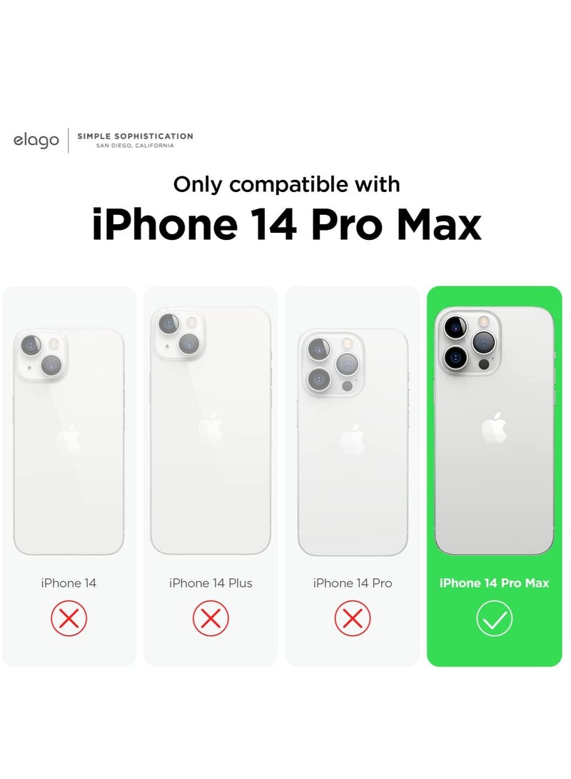 Silicone for iPhone 14 Pro MAX case cover Shockproof compatible with MagSafe - Black - Image 2