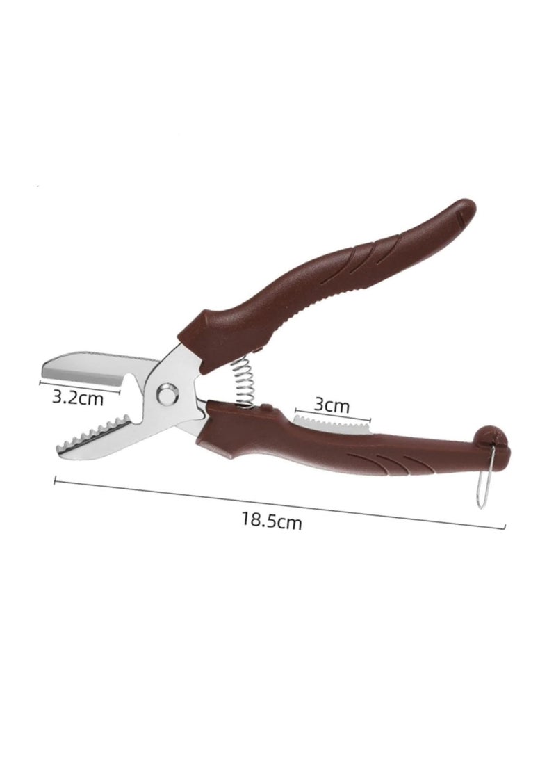 Excefore - Chestnut Peeler, Walnut Cracker Tool - Heavy Duty Shell Opener for Nuts - Seafood Pecan Walnut Cracker - Image 1