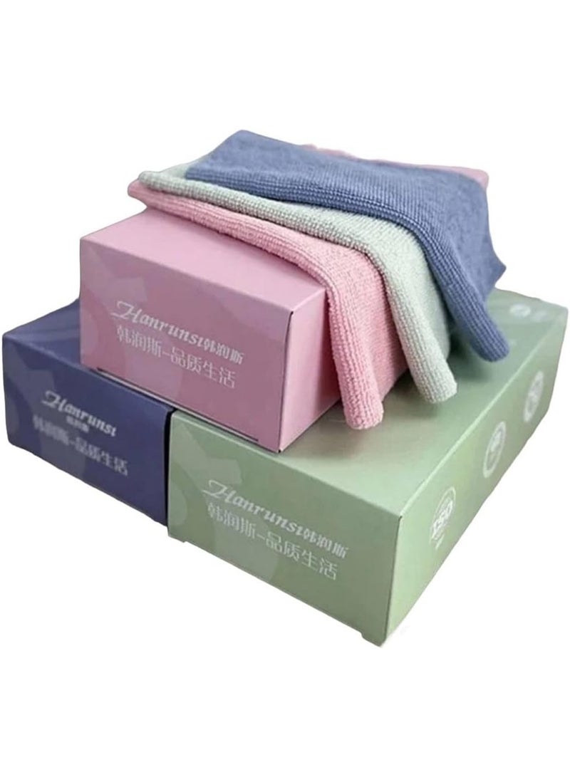 مناديل تنظيف مايكروفايبر متعددة الاستخدامات (قابلة لإعادة الاستخدام / للاستعمال مرة واحدة) - عبوة واحدة مكونة من 20 قطعة - اختيار اللون عشوائى - Image 1