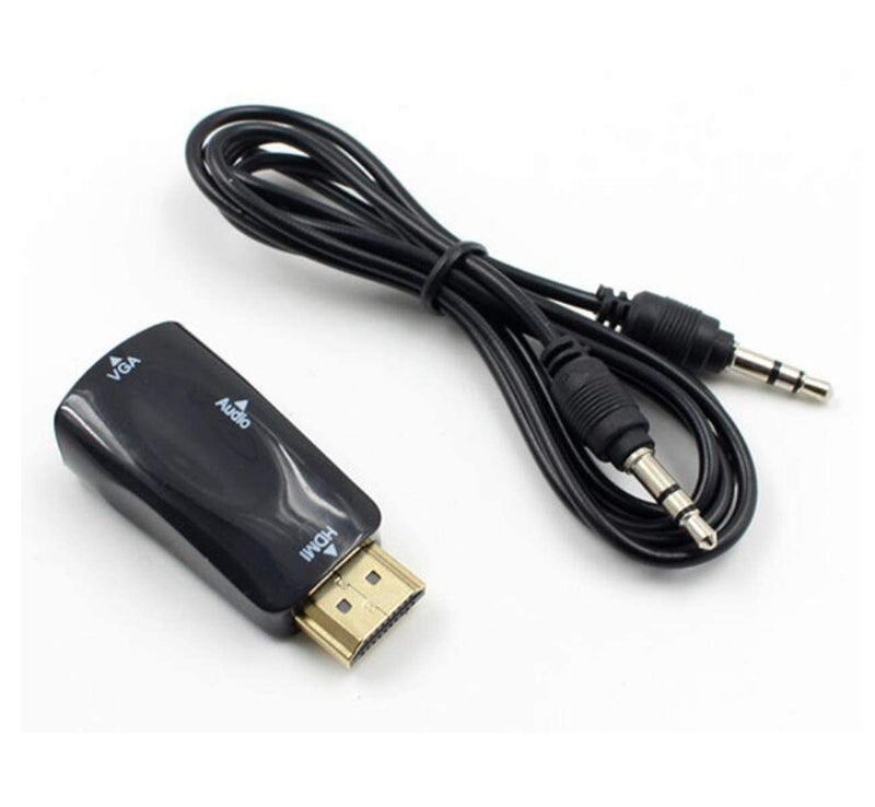 SANCY Store 1080P HDMI Male to VGA Female Converter Adapter, with 3.5mm Audio Output Cable, for PC/Laptop/DVD/Desktop/Flat Panel/Digital STB/Player - Image 3