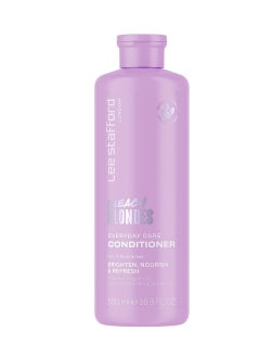 Lee Stafford Lee Stafford Daily Blonde Conditioner | Bleach Blondes Everyday Care - Best to Neutralize Yellow Tones, Brighten & Refresh for a Lighter Blonde, Hydrating for Dry, Damaged Colored Hair, 16.7 Fl Oz  - Image 1