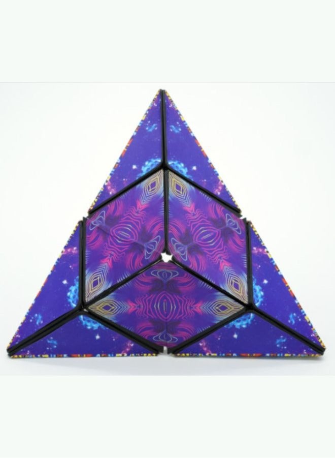 صندوق تغيير الشكل، مكعب فidget مع 36 مغناطيس نادر - مكعب سحري ثلاثي الأبعاد استثنائي - لعبة مكعب مغناطيسي تتحول إلى أكثر من 70 شكل، تصميم متعدد الألوان - Image 3