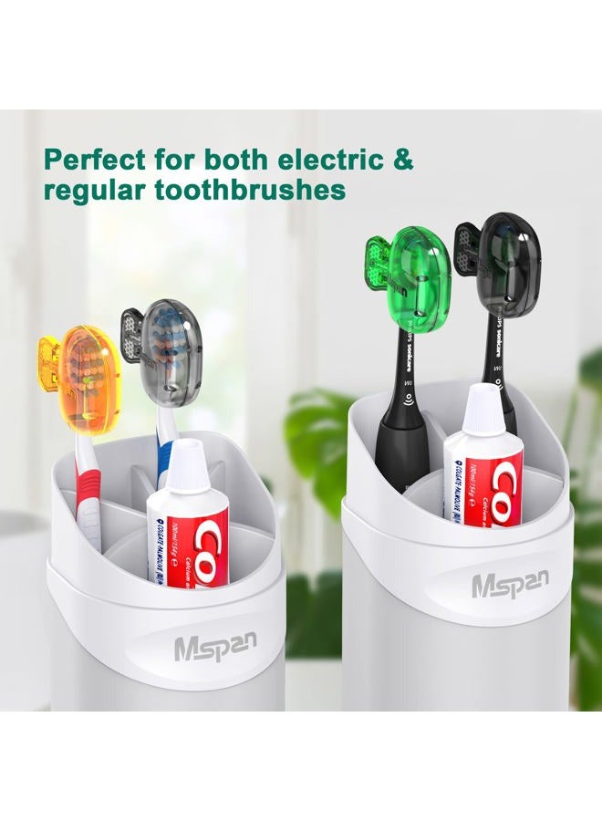 Mspan Electric Toothbrush Cover Cap: Brush Head Protector Cute Plastic Clip Pod - Toothbrush Travel Case for Traveling & Home - 4 Packs - Image 4