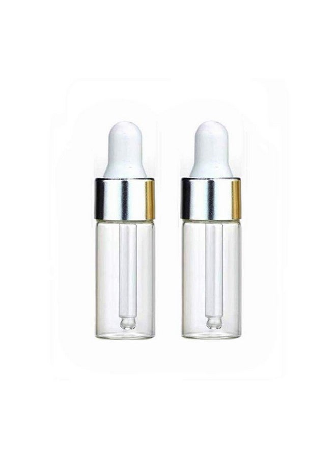 Pinklife 30 Packessential Oils Glass Dropper Bottlestravel Size Serum Sample Vialsmini Perfume Clear Bottles With Glass Eye Dropper (5Ml)  - Image 1