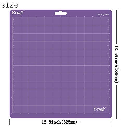 Ecraft Cutting Mat for Silhouette Cameo 5/4/3/2/1: 12X12inch Include one StrongGrip&Three StandardGrip&One LightGrip Cutting Mat Perfect for Silhouette Cameo Replacement for Crafts、Sewing and All Arts - Image 3