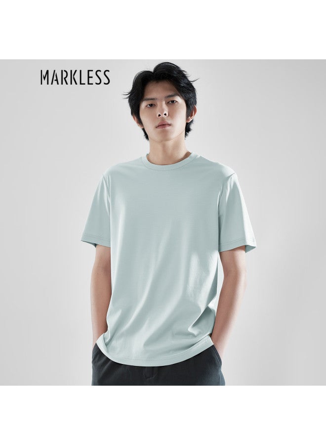 Markless "ammonia Soft" Pure Cotton Men's T-shirt Summer Dry Short Sleeve Txb0635m Sky Blue XL - Image 1