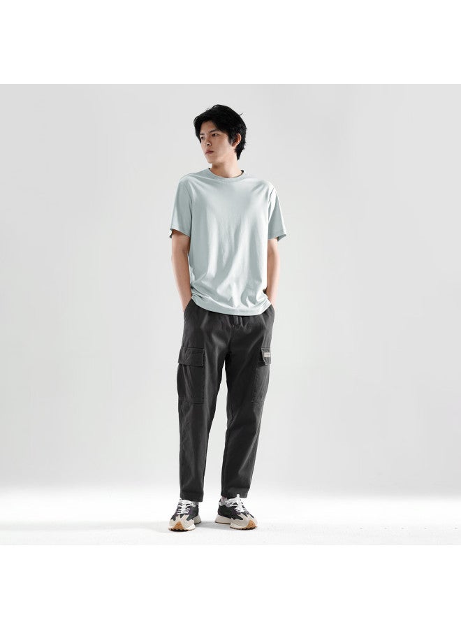 Markless "ammonia Soft" Pure Cotton Men's T-shirt Summer Dry Short Sleeve Txb0635m Sky Blue XL - Image 3