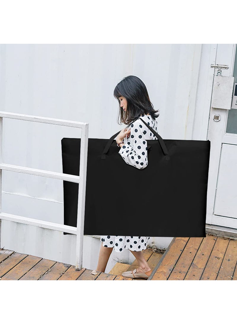 ZKOO ZKOO Large Size Art Portfolio Tote with Nylon Shoulder, Poster Board Storage Bag (24"*36"-Black)  - Image 2
