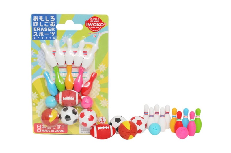 Iwako Japanese Sports Eraser Set 38329 - Image 2