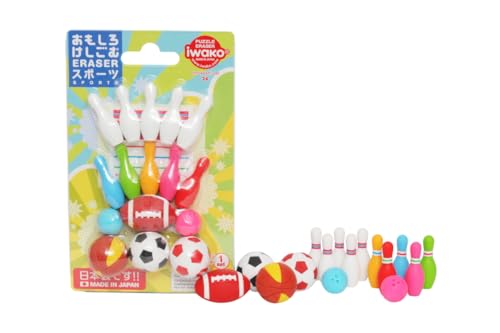 Iwako Japanese Sports Eraser Set 38329 - Image 1