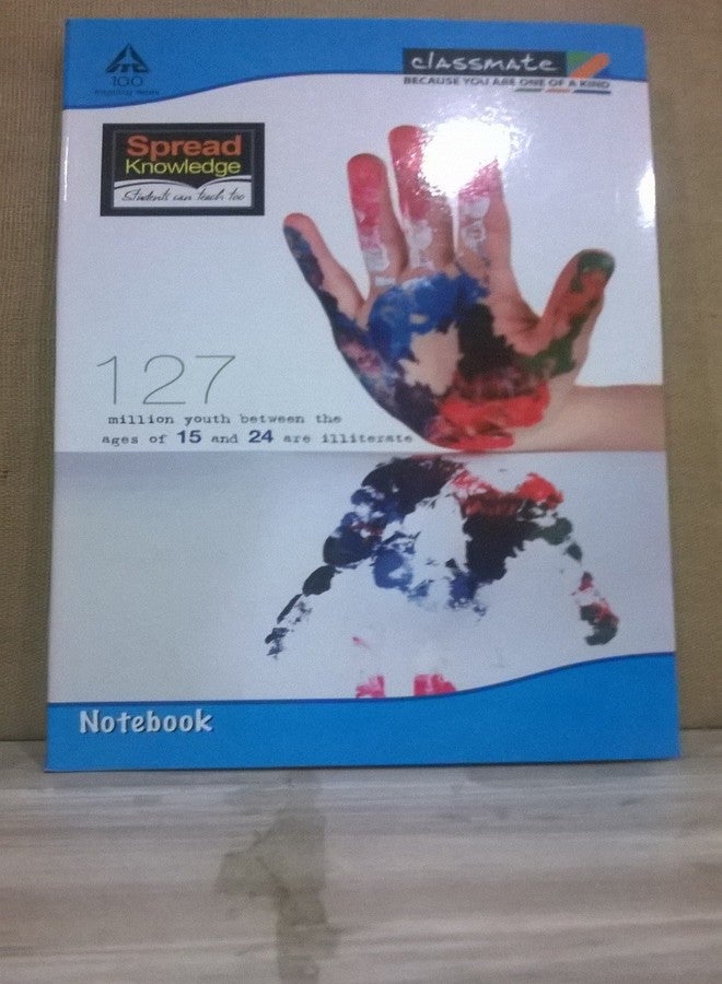 دفتر ملاحظات كلاس ميت الطويل - غلاف ناعم، 120 صفحة، 272 × 167 مم، سطر واحد (عبوة من 12 دفترًا)