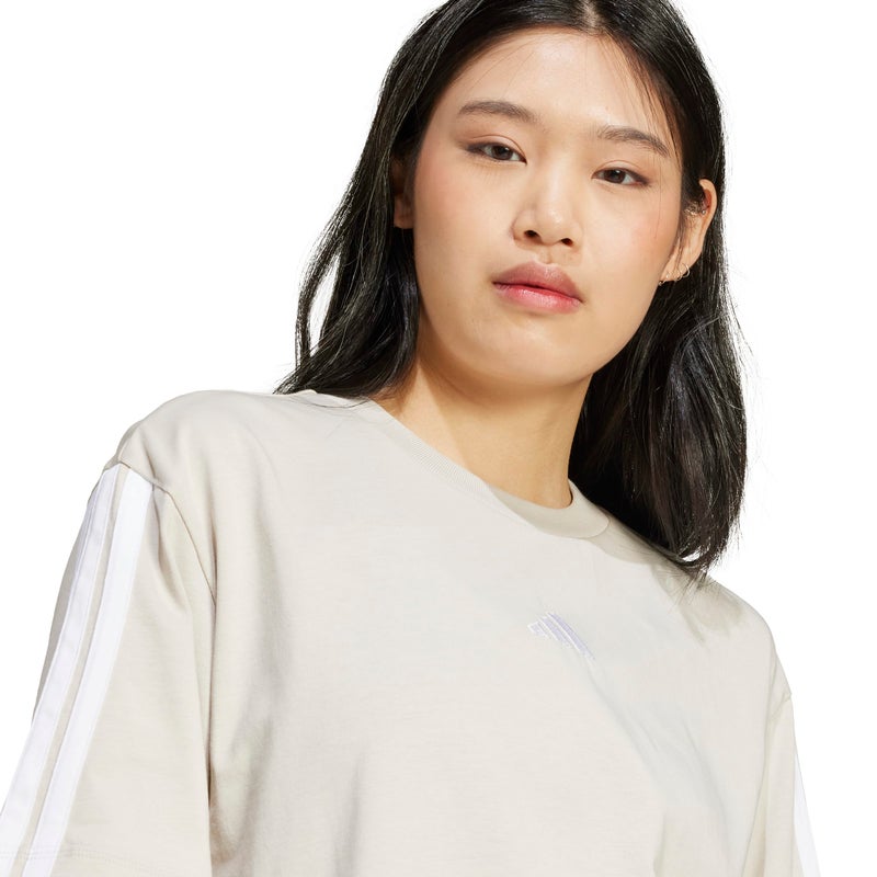 adidas Essentials 3-Stripes Boyfriend T-Shirt - Image 3