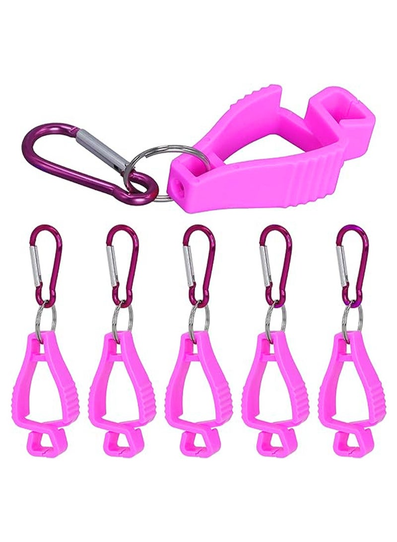 Generic 6 Pack Glove Clips for Work Glove Holders,Glove Belt Clip With Metal Carabiners,Easy to Wear Glove Clip, Tools, & Towel Holder, Ideal for Men Safety Construction Worker Guard Labor - Image 1