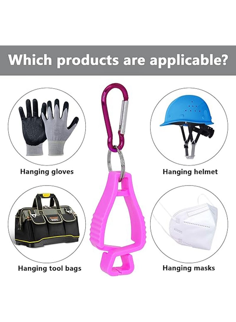 Generic 6 Pack Glove Clips for Work Glove Holders,Glove Belt Clip With Metal Carabiners,Easy to Wear Glove Clip, Tools, & Towel Holder, Ideal for Men Safety Construction Worker Guard Labor - Image 5