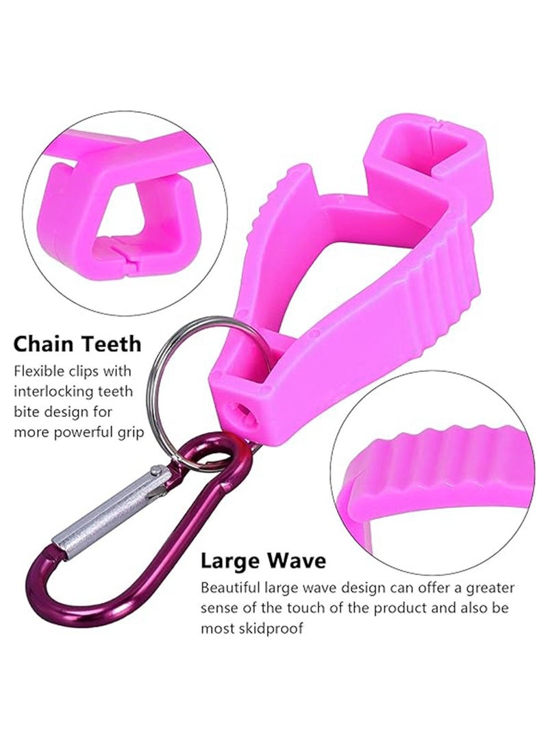 Generic 6 Pack Glove Clips for Work Glove Holders,Glove Belt Clip With Metal Carabiners,Easy to Wear Glove Clip, Tools, & Towel Holder, Ideal for Men Safety Construction Worker Guard Labor - Image 4