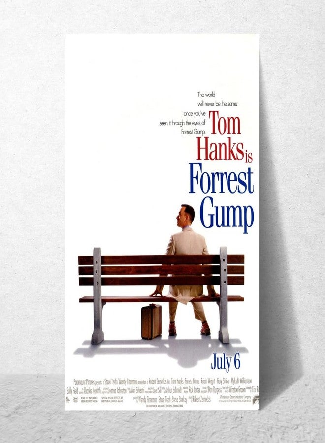 GRAY WALL - Forrest Gump Poster Tom Hanks Movie Wall Art 12x18 Inch Print on 300 GSM Paper Classic Hollywood Film Poster for Room Decor Wall Decorate Decoration Office & Home Decor Hotel Restraunt - Image 3
