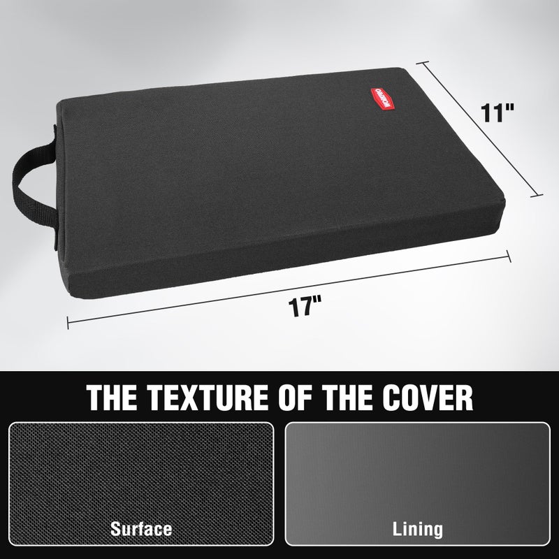 WORKPRO 17" Kneeling Pad with Removable Cover, Soft Pad Cushioning for Knee, Large Foam Kneeler Pad for Gardening, Daily Chores, Workout Supplies, Black - Image 5