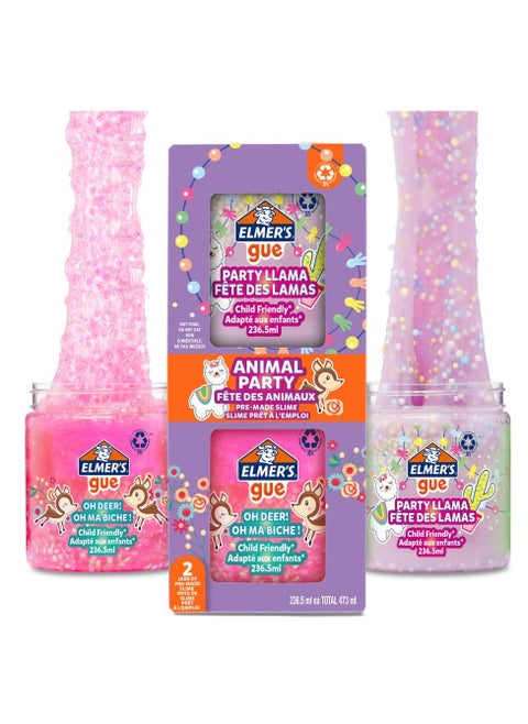2-Piece Readymade Slime Party Animals Set