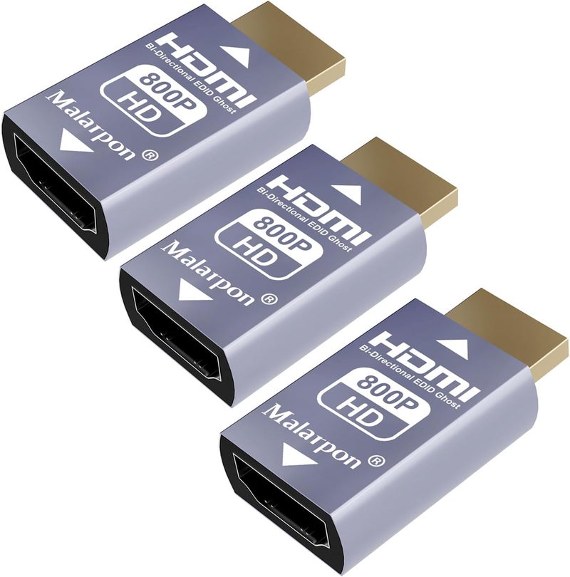 Malarpon Hdmi Edid Emulator Passthrough 3rd Generrtion Aluminum fit Headlesskeep The EDID of The Monitor Active Switches and Extenders 1280x800@59Hz 3P - Image 1