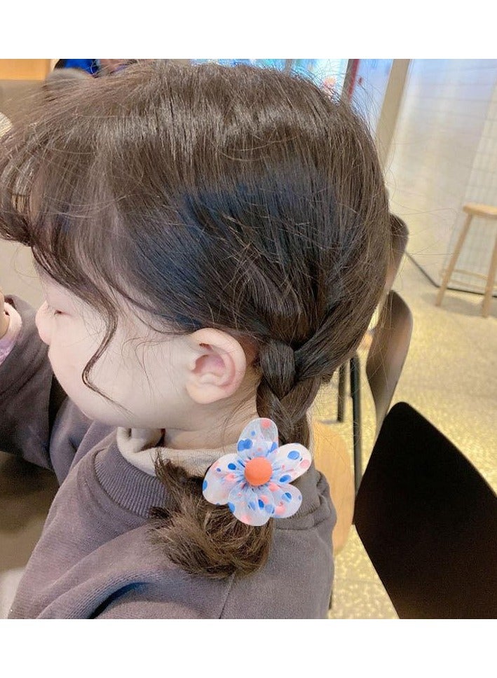 Goolsky 10PC Children Cute Flower Rubber Band Hairband Set Baby Does Not Harm Hair and Has Good Elasticity Girls Baby Headband Hair Accessories Women - Image 3