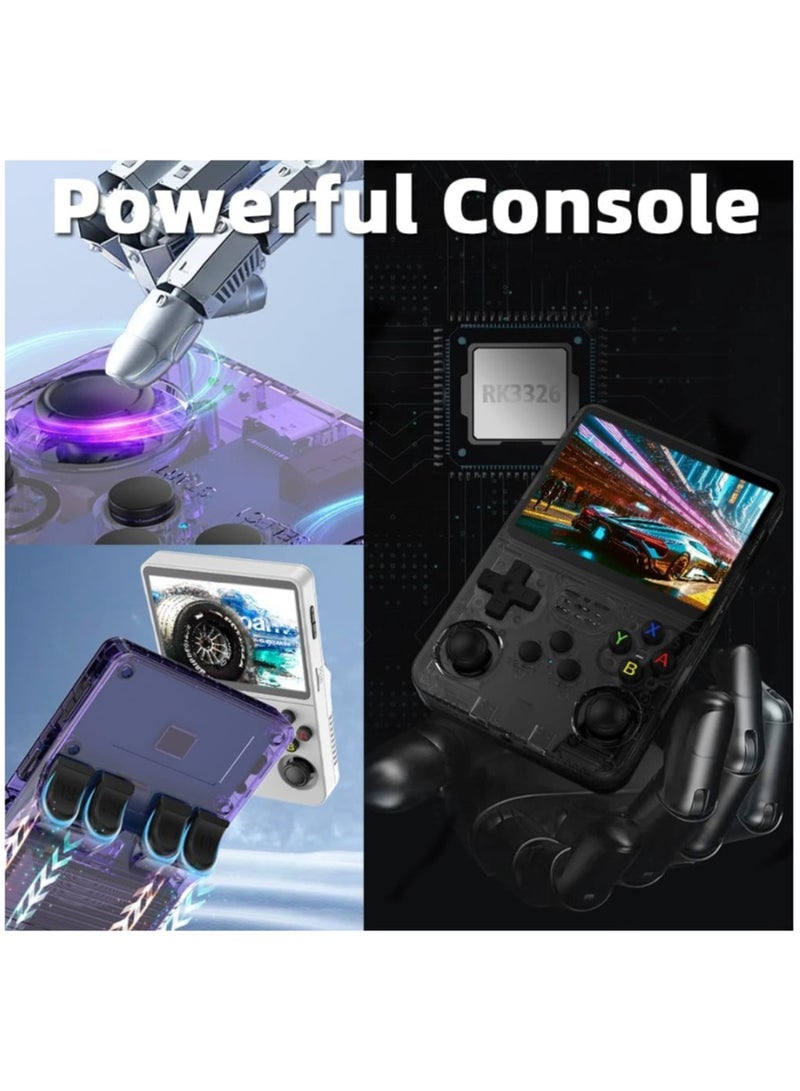 Ainawo Handheld Retro R36S Game Console Linux System With 64G TF Card, 20000+ Games, Retro Video Game Console 3.5 Inch IPS Screen White - Image 5