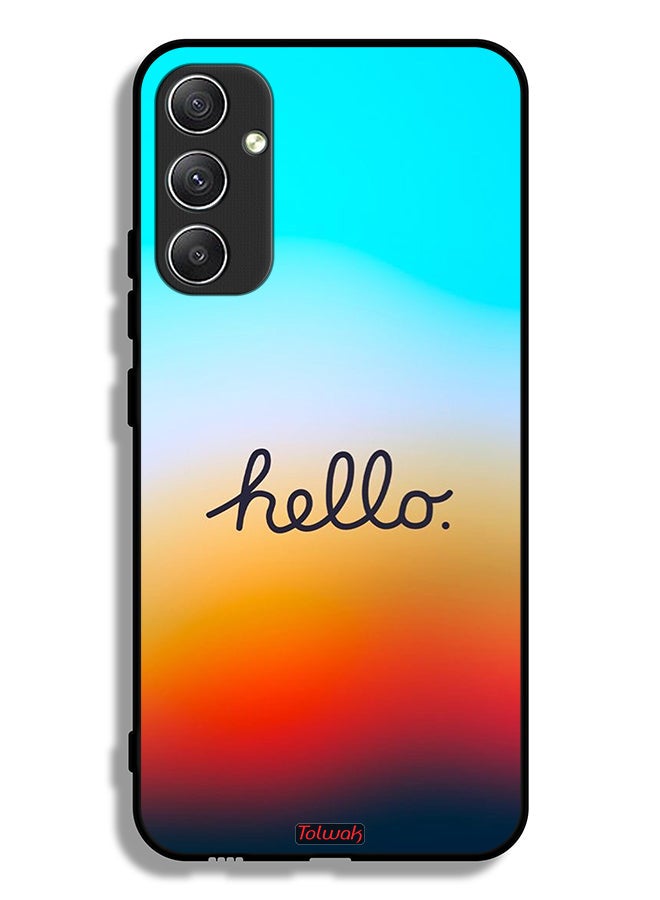 Tolwak Samsung Galaxy A34 5G Protective Case Cover Hello - Image 1