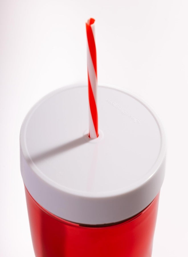 Cool Things Corp Santa Boot Jumbo Party Cup, 42 oz Reusable Christmas Novelty Drink Cup with Lid and Straw - Image 3