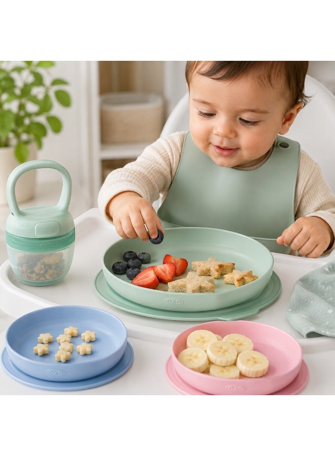 OXO Tot Stick and Stay Suction Plate - Blossom - Image 2