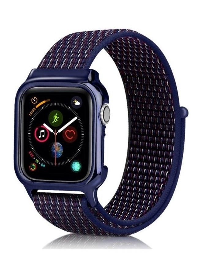 NIBEMINENT - Replacement Watchbands for Apple Watch Series 5 & 4 40mm Indigo - Image 1