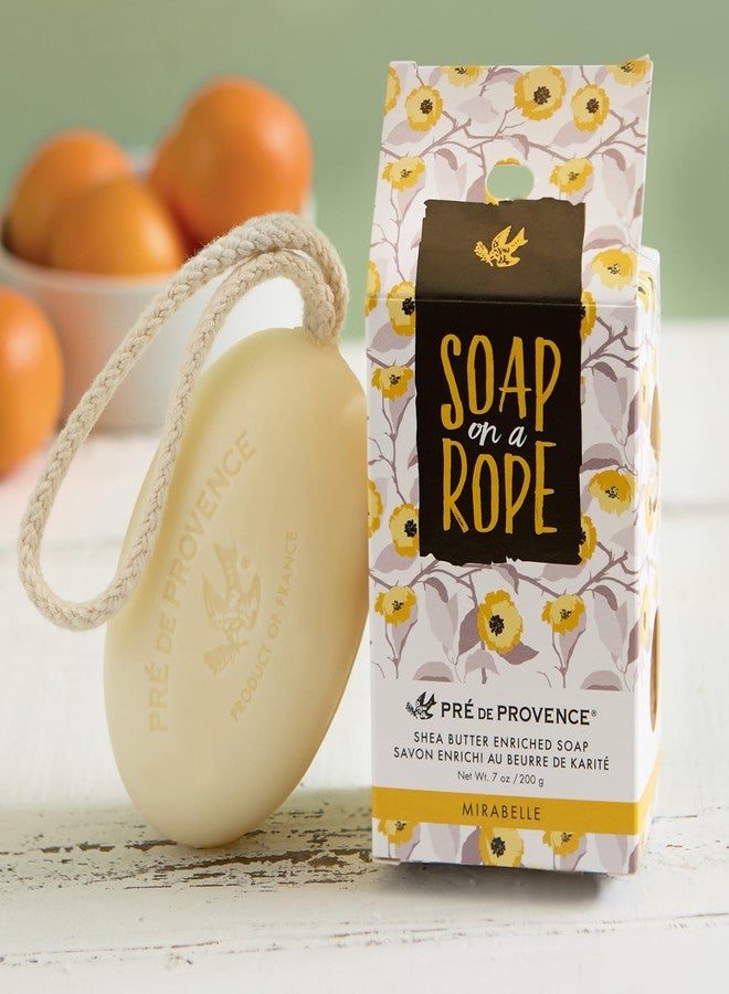 Pre de Provence Soap on a Rope Shea Butter Enriched French Bar Soap, 200g, Mirabelle - Image 4