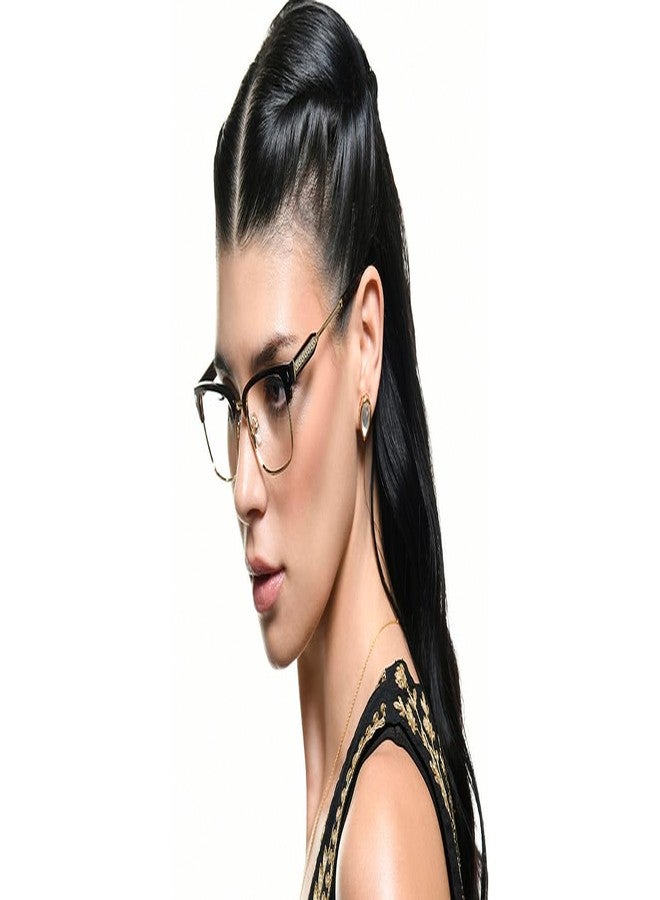 Lenskart Studio | Indian Accent | Brown Demi Full Rim Square Zero Power Bluecut & Antiglare Computer Eyeglasses For Eye Protection And Strain | Men & Women | Large | LK E000229 - Image 4