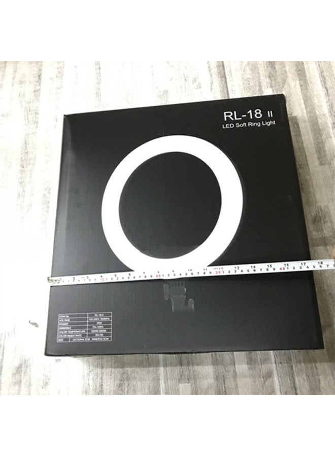 Loquat 18 Inch Fill Light 45cm Ring Light Anchor Led Photography Light Beauty Light Live Beauty Fill Light Bracket-Color:45cm Lamp + Cosmetic Mirror + Mobile Phone Clip + Storage Bag - Image 5