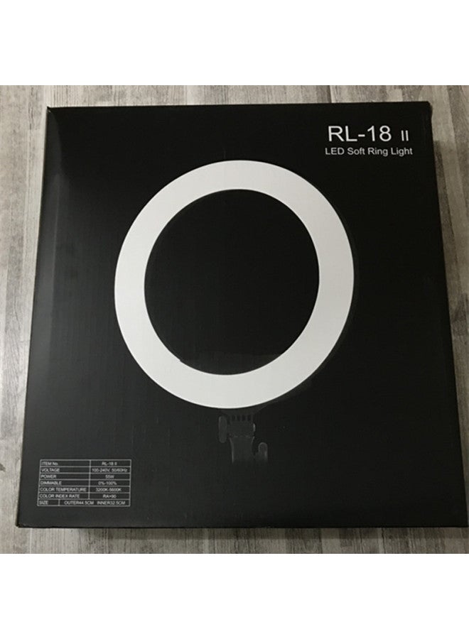 Loquat 18 Inch Fill Light 45cm Ring Light Anchor Led Photography Light Beauty Light Live Beauty Fill Light Bracket-Color:45cm Lamp + Cosmetic Mirror + Mobile Phone Clip + Storage Bag - Image 3