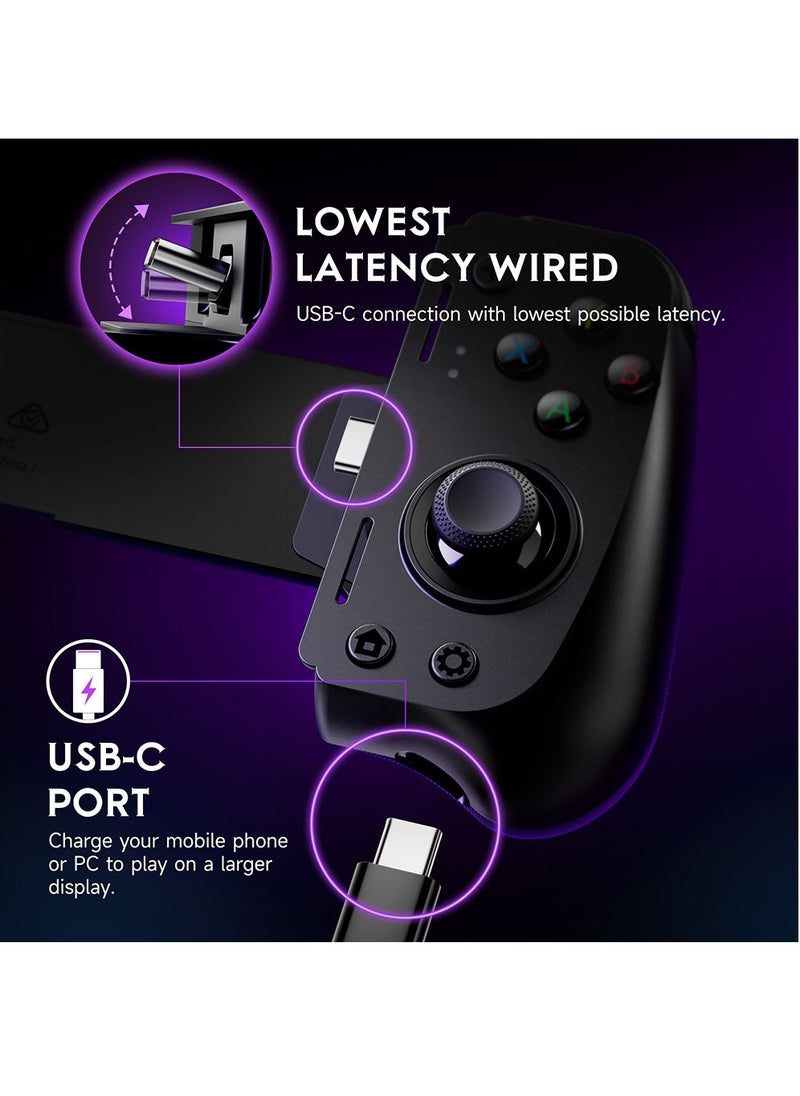 EasySMX - EasySMX M10 Mobile Phone Controller for Android Phone, Xbox Game Pass, iPhone Series, Hall Effect Trigger Joystick (Lightning Connector) - Image 1