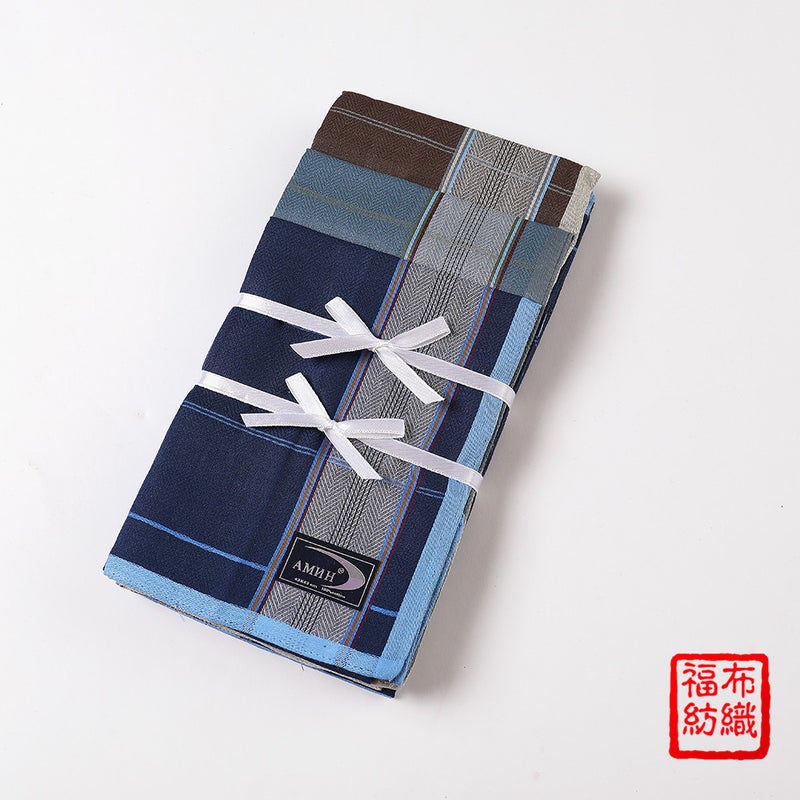 Men'S Cotton Satin Jacquard Handkerchief Cotton High-Grade Business Pocket Towel Cotton Handkerchief Wedding Gift Can Be Customized - Image 1