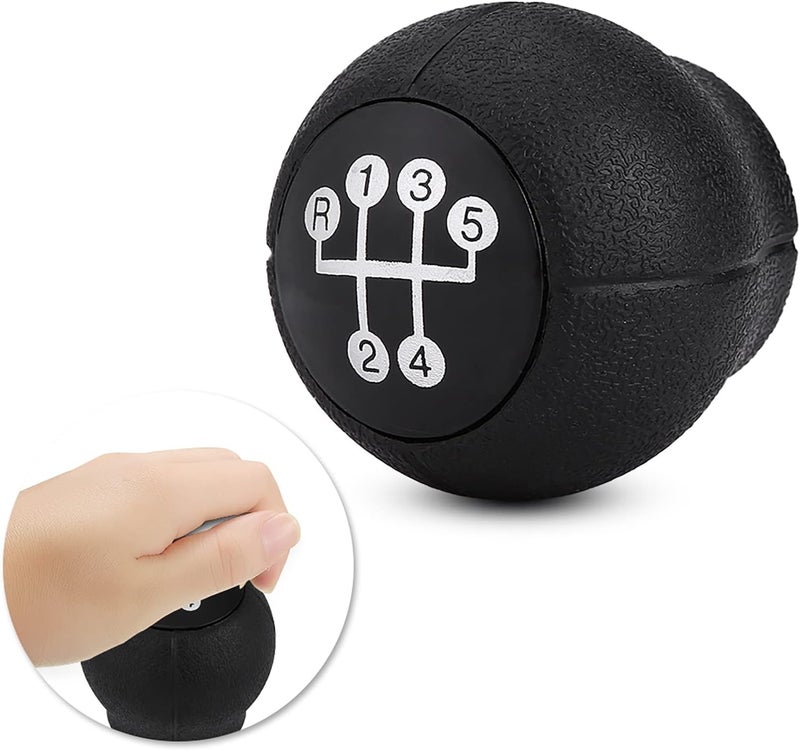 Haofy 5 Speed Gear Stick Knob Shift Knob Gear Shift Knob with Reverse Sign Premium Plastic for B C Vectra B G F - Image 2
