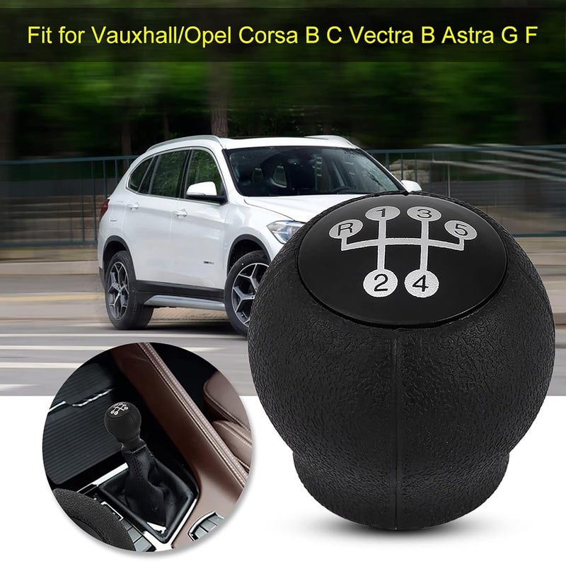 Haofy 5 Speed Gear Stick Knob Shift Knob Gear Shift Knob with Reverse Sign Premium Plastic for B C Vectra B G F - Image 5